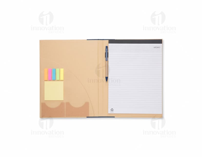 Bloco de Anotação Vintage em Papel Pardo para Escritório. Ideal para lembretes e organização! Design retrô e charmoso para suas anotações. Confira!