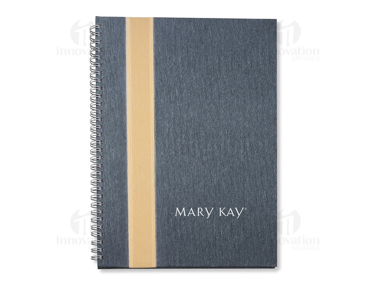Caderno de negócios de luxo em couro, perfeito para o ambiente corporativo. Com um design elegante e sofisticado, é ideal para anotações e reuniões. Garanta já o seu!