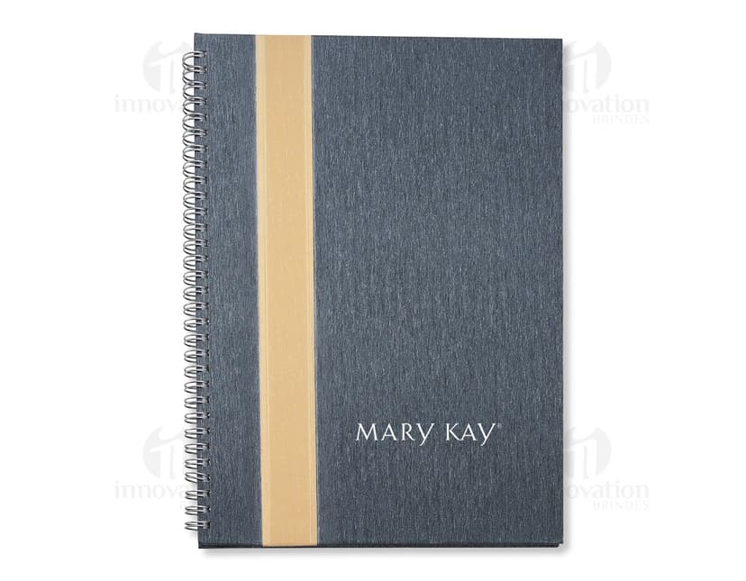 Caderno de negócios de luxo em couro, perfeito para o ambiente corporativo. Com um design elegante e sofisticado, é ideal para anotações e reuniões. Garanta já o seu!