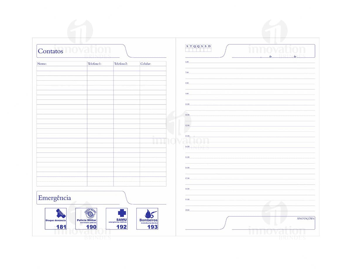 caderno de negócios Personalizado