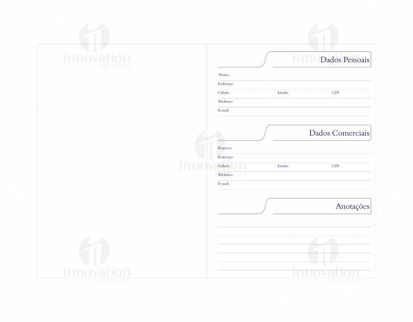 caderno de negócios Personalizado