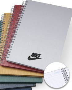 Caderno de negócios em papel reciclado, perfeito para anotações e organização no dia a dia. Ideal para reuniões e planejamento. Design elegante e sustentável. Garanta já o seu!