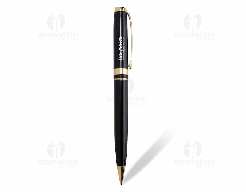 Caneta de metal elegante para escrita suave e precisa. Ideal para uso escolar, no escritório ou em reuniões de negócios. Seu design sofisticado e durável é perfeito para quem valoriza a qualidade. Garanta a sua!