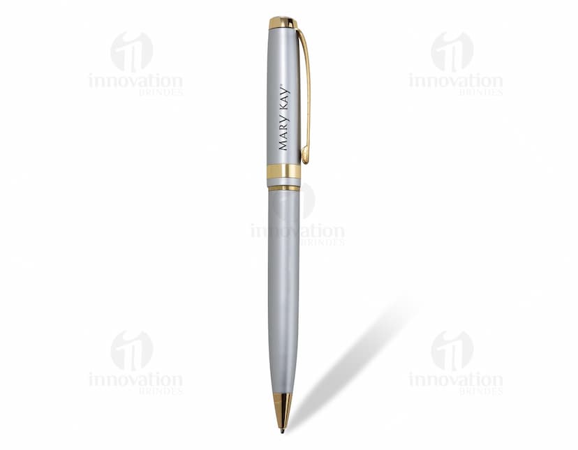 Caneta de metal elegante para escrever com conforto e estilo em casa, na escola ou no escritório. Ideal para todas as suas necessidades de escrita.