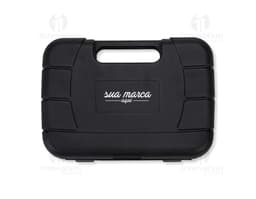 Kit ferramenta 8 peças em metal e plástico, moderno e portátil para uso em escritório ou viagens. Ideal para manutenção de