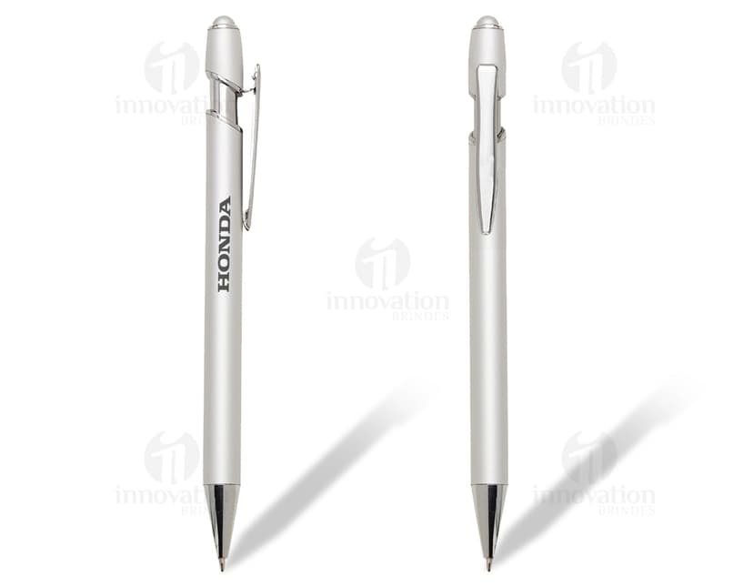 Caneta de metal touch: uma ferramenta versátil e elegante para o seu dia a dia. Com design em aço inoxidável, ideal para uso no escritório, em reuniões de negócios ou mesmo para uso pessoal. Escreva com precisão e ainda utilize a ponta touch para dispositivos eletrônicos. Adquira já a sua e tenha sempre a melhor qualidade em suas mãos!