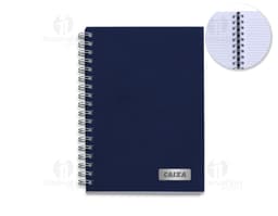 Notebook in synthetic leather with spiral, perfect for your notes and daily organization. Ideal for educational and