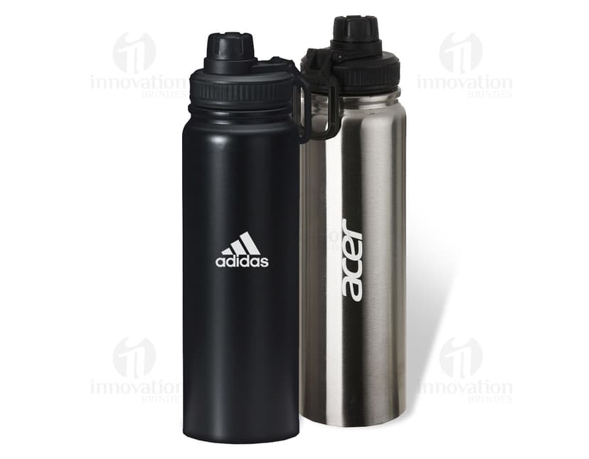 squeeze de metal 1,1l - Recipiente resistente e durável para armazenar líquidos diversos. Ideal para uso em viagens, academias e no dia a dia. Garanta já o seu squeeze de metal de 1,1 litros e tenha sua bebida sempre à mão!