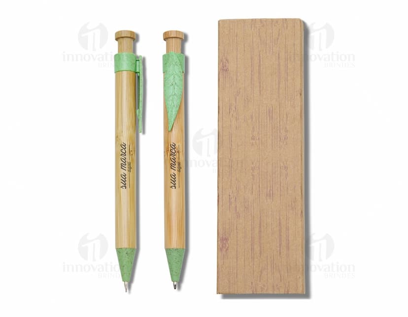 Kit de caneta e lapiseira: conjunto de escrita incrível para escritório, escola e arte. Caneta e lapiseira de alta qualidade em madeira e metal. Perfeito para desenhar, escrever e rabiscar. Nunca fique sem suas ferramentas de escrita!
