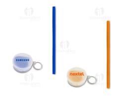 Canudo de silicone com estojo - Prático, ecológico e reutilizável! Ideal para levar a qualquer lugar. Design moderno.