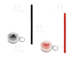 Canudo de silicone com estojo, prático e sustentável para levar sempre com você. Ideal para reduzir o consumo de plástico.