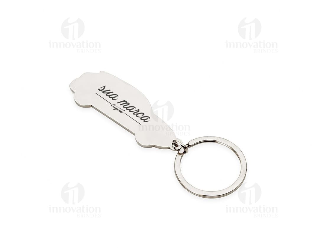 Chaveiro de metal para carro com design moderno e resistente. Ideal para quem preza pela segurança e controle de acesso. Combinando estilo e funcionalidade, este chaveiro é o acessório perfeito para manter suas chaves organizadas e protegidas. Garanta já o seu!