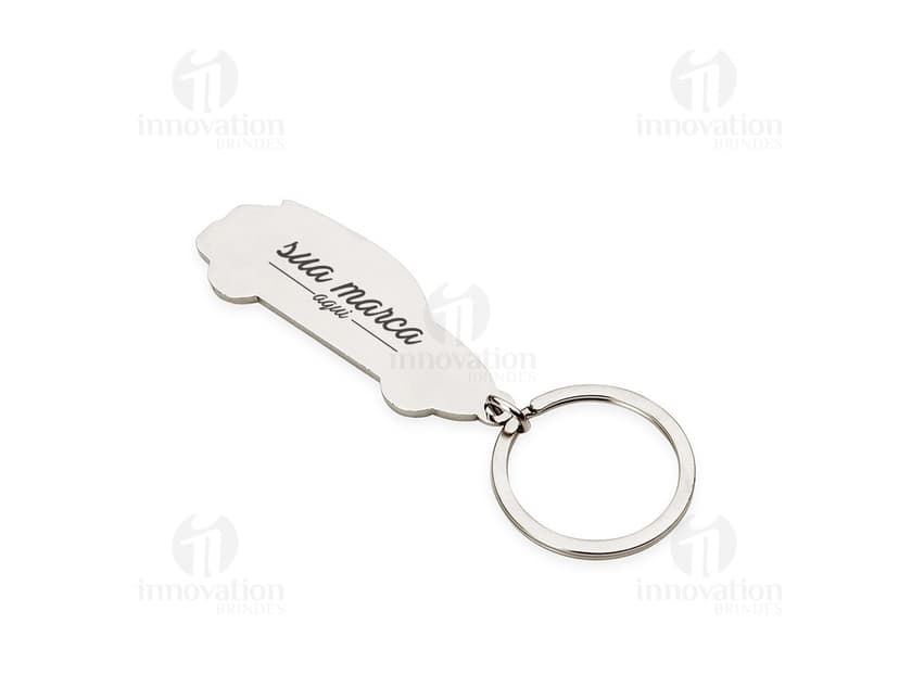 Chaveiro de Metal Carro - Design moderno e sofisticado para garantir a segurança do seu veículo. Feito em aço cromado, com corrente resistente e fechadura de segurança. Ideal para controle de acesso e segurança. Adquira já o seu!