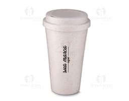 Vaso de fibra de arroz 550ml: ideal para quienes buscan sostenibilidad y practicidad. Hecho de material ecológico, este vaso