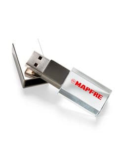 Pen drive de vidro 4GB - Tecnologia moderna e design elegante para armazenar com estilo. Ideal para negócios e comunicação segura de dados. Adquira já o seu!