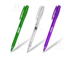Bolígrafo plástico para escritura y dibujo, ideal para uso escolar y corporativo. Con punta fina y tinta duradera, perfecto