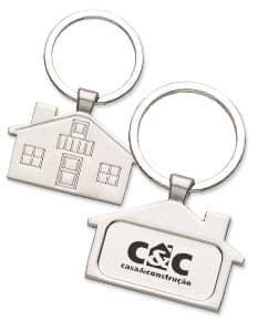 Chaveiro de metal em formato de casa - Design criativo e decorativo, perfeito para presentear em datas especiais. Um elemento romântico e artístico, ideal para celebrar o amor e a união. Adquira já o seu e surpreenda quem você ama!