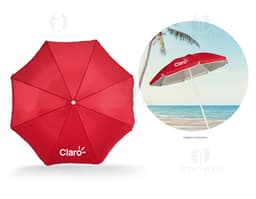 Guarda-sol resistente para proteção em dias de sol ou chuva. Design moderno e compacto, ideal para viagens e passeios ao ar