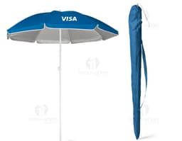 Guarda-sol colorido para proteção contra sol e chuva. Seu design brilhante e origami oferece segurança e praticidade, ideal