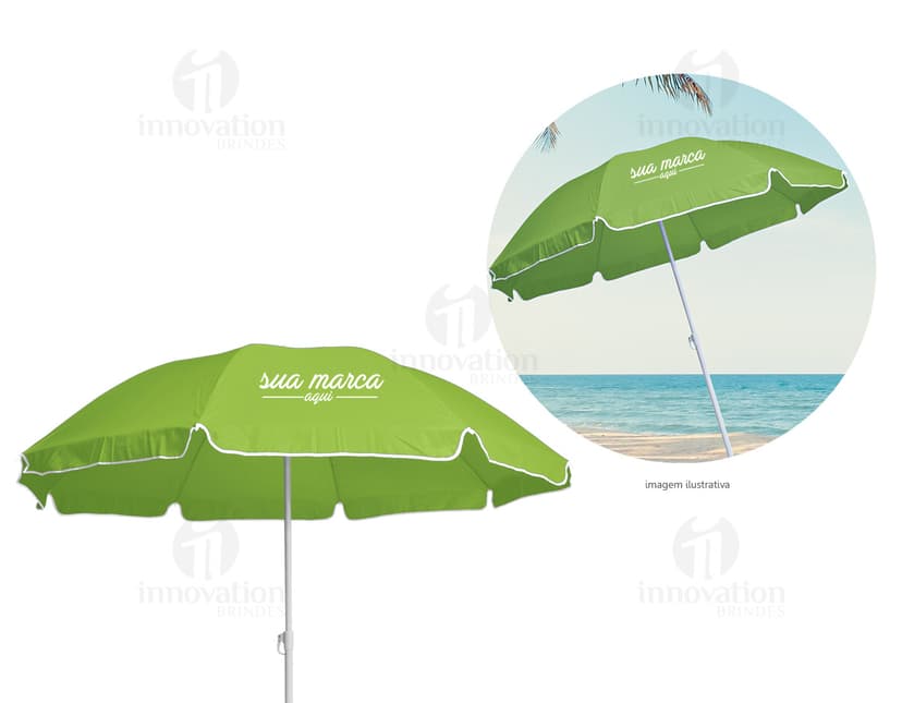 Guarda-Sol Tropical para a sua proteção contra o sol e a chuva. Ideal para dias de verão na praia ou em viagens. Design relaxante com ilustração de natureza. Aproveite o seu momento de lazer com esse guarda-sol resistente e prático. Compre já o seu! #guardasol #praia #verao #protecao