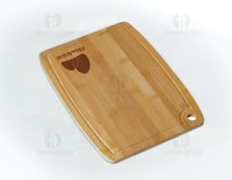 Wooden barbecue cutting board with knife, perfect for preparing delicious healthy meals. With a traditional design and basil