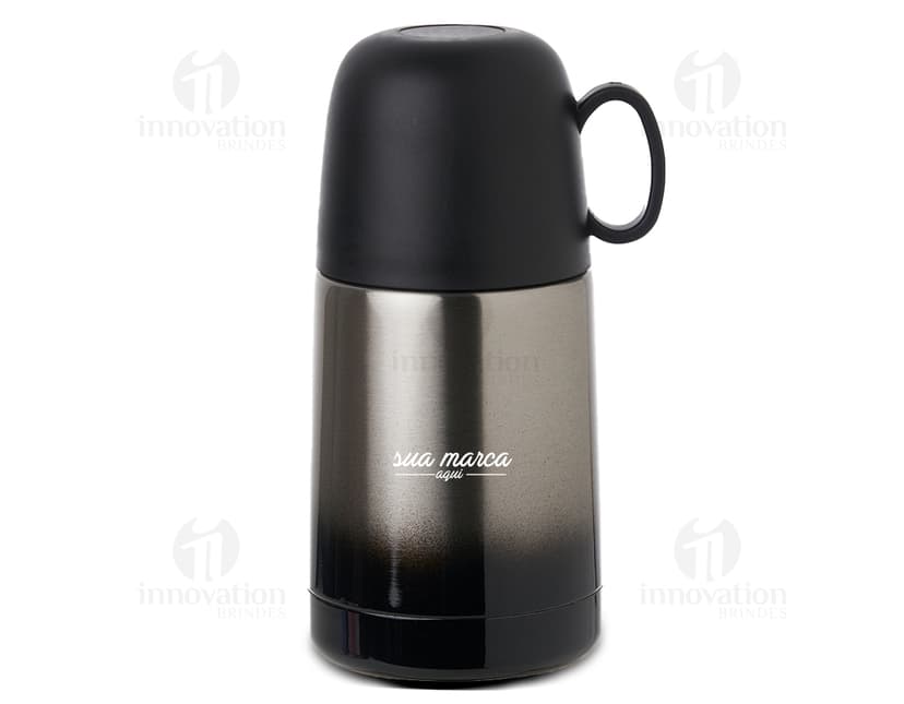 Garrafa Térmica 250ml - Mantenha suas bebidas quentes ou frias por mais tempo com nossa garrafa de metal de alta qualidade. Ideal para viagens, trabalho ou academia. Escolha a praticidade e estilo da nossa garrafa térmica!