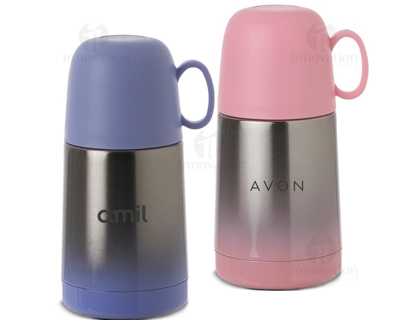Garrafa térmica de 250ml para manter sua bebida sempre quente ou gelada. Perfeita para levar na bolsa, academia ou escritório. Design clean e compacto. Adquira já a sua!