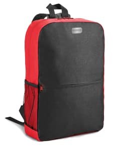 Mochila preta em couro 600D para notebook de 15.6 polegadas, com alça e zíper, ideal para viagens de negócios. O produto é moderno, elegante e possui espaço de armazenamento para documentos e acessórios pessoais. Elegante e funcional para o escritório e para viagens de negócios.