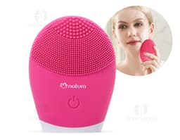 Massageador y limpiador facial moderno y tecnológico, perfecto para cuidar de tu piel. Con un diseño limpio, forma vertical y