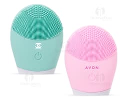 Massageador y limpiador facial moderno y tecnológico, perfecto para cuidar de tu piel. Con un diseño limpio, forma vertical y