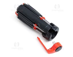 Kit de ferramentas profissional em metal e plástico preto para construção e reparos. Ideal para eletricistas, encanadores e