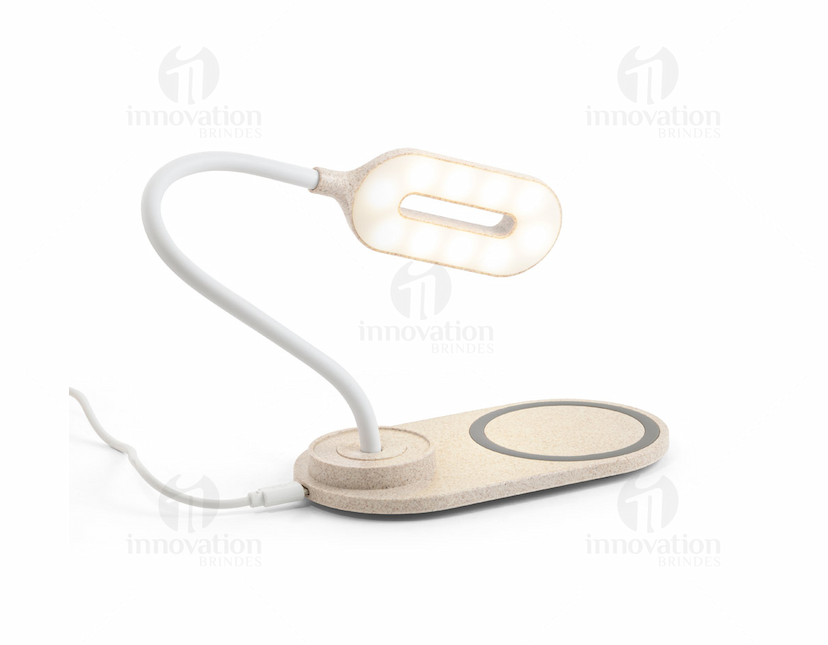 LuminÁria com carregador: design moderno e tecnológico para iluminar e recarregar seu espaço de trabalho. Perfeita para uso empresarial, com material resistente e acabamento em aço. Acesse já e adquira a sua!