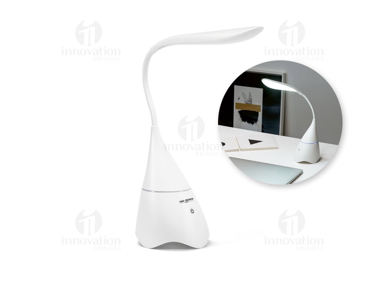 Luminária de mesa moderna para iluminar seu espaço de trabalho. Equipamento de design elegante e tecnológico, perfeito para garantir conforto e praticidade. Ideal para usar em casa ou no escritório. Aproveite a conexão mais produtiva com essa luminária incrível.