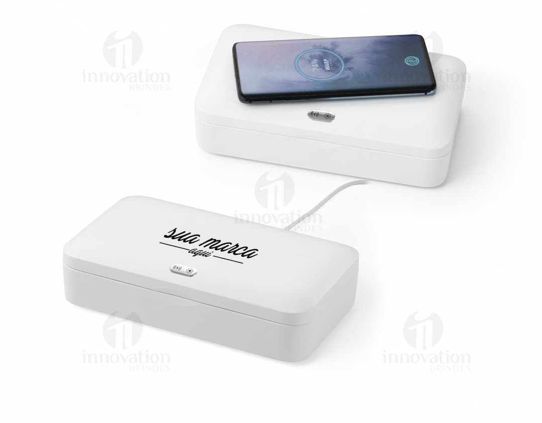 Caixa Esterilizadora UV com Carregador - Mantenha seus dispositivos livres de germes com esta inovadora caixa esterilizadora. Perfeito para uso doméstico ou profissional, elimina até 99,9% dos germes em apenas alguns minutos. Proteja-se e sua família com essa tecnologia de ponta. Compatível com todos os tipos de dispositivos eletrônicos. Garanta já!