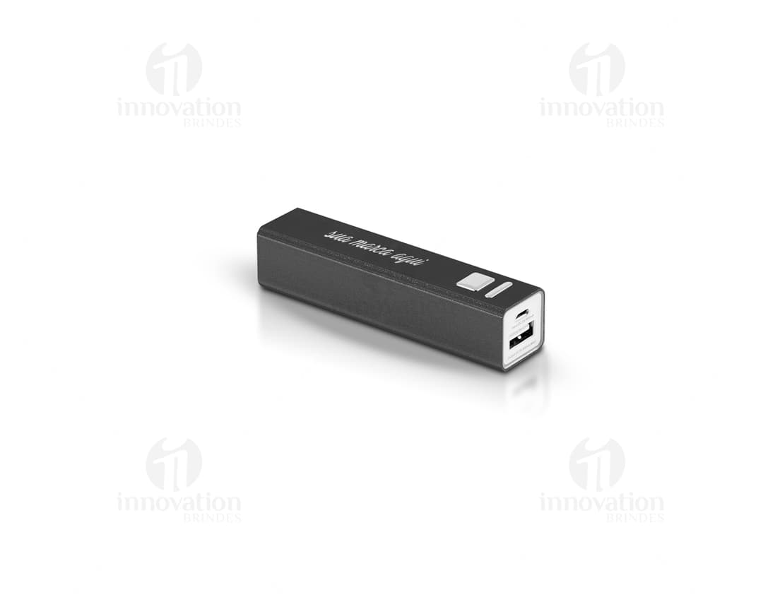 Imagem do produto Power Bank 2.200 mAh, perfeito para carregar seus dispositivos com segurança e praticidade. Ideal para quem