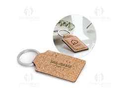 Llavero de corcho artesanal - Perfecto para quienes buscan regalos originales y sostenibles. Hecho con material natural y