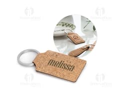 Llavero de corcho artesanal - Perfecto para quienes buscan regalos originales y sostenibles. Hecho con material natural y