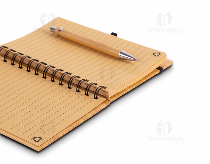 bloco de anotações com caneta Personalizado