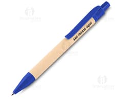 Caneta ecológica de madeira com grafite afiado e borracha. Ideal para uso em escritórios, escolas e trabalhos artesanais.