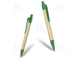Caneta ecológica feita de material reciclado, perfeita para escrita suave e precisa. Ideal para uso no escritório, na escola