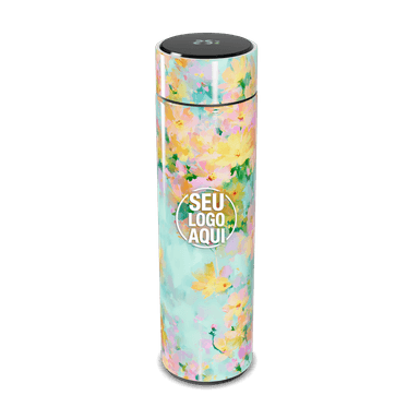 Garrafa Térmica Touch Floral Colorida personalizado