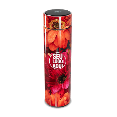 Garrafa Térmica Touch Floral Colorida Inox personalizado