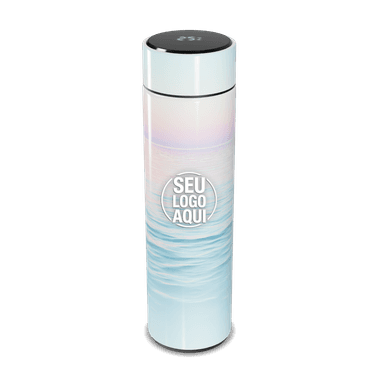 Garrafa Térmica Touch Estampa Oceano Pastel personalizado