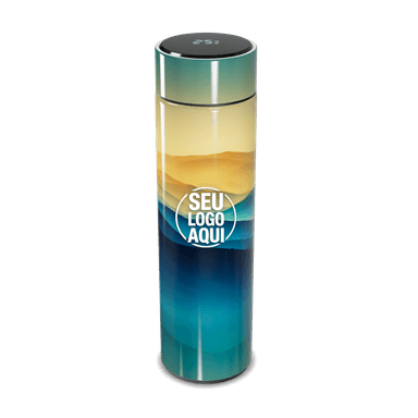 Garrafa Térmica Touch Estampa Paisagem Colorida personalizado