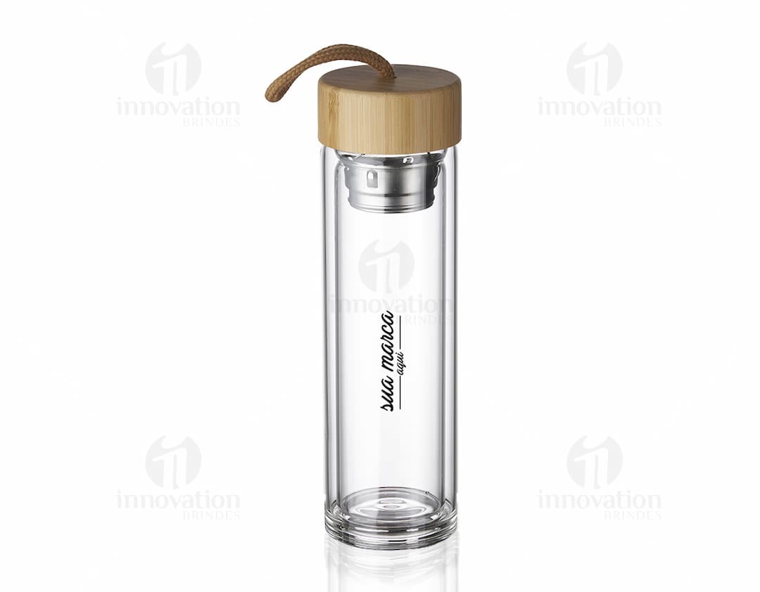Squeeze de Vidro 360ml - Elegante e Prático para seu Dia a Dia. Feito em vidro de alta qualidade, perfeito para armazenar suas bebidas preferidas com estilo. Ideal para manter-se hidratado durante o dia. Adquira já o seu!