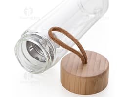 Squeeze de Vidro 360ml: Elegância e Praticidade em um Único Produto. Ideal para levar sua bebida favorita com estilo e