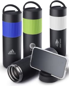 Garrafa térmica 500ml - Mantenha sua bebida quente ou fria por horas com esta garrafa térmica de alta qualidade. Feita de alumínio resistente, possui design isolado e tampa com abertura fácil. Ideal para viagens, escritório e atividades ao ar livre. Adquira a sua agora e desfrute de bebidas frescas a qualquer momento!