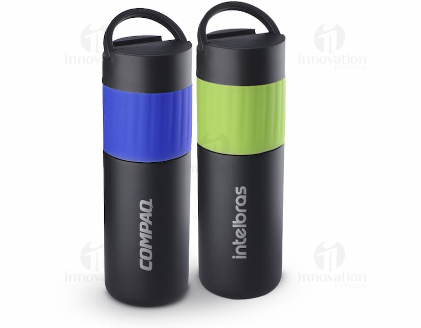 Garrafa Térmica 500ml - Mantenha suas bebidas quentes ou geladas por mais tempo com nossa garrafa térmica de alta qualidade. Feita de alumínio resistente, possui capacidade de 500ml e tampa com sistema de isolamento. Perfeita para manter sua energia durante todo o dia. Garanta a sua!