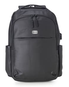 Mochila em couro sintético, ideal para viagens a trabalho ou lazer. Resistente, com alça ajustável e diversos compartimentos, perfeita para quem busca estilo e praticidade. Leve seus pertences com segurança e elegância!