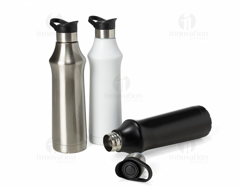 Garrafa Térmica 500ml em Aço Inoxidável para Manter sua Bebida Quente ou Fria por Horas. Ideal para Viagens, Academia e Escritório. Mantenha-se Hidratado em Grande Estilo!